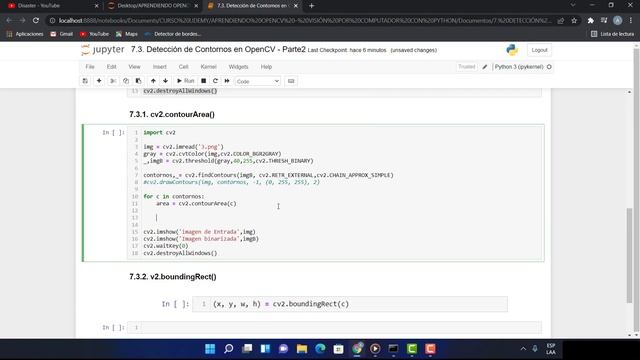 7.3. Aprendiendo OpenCV con Python - Detección de Contornos en OpenCV (Parte 2). смотреть онлайн