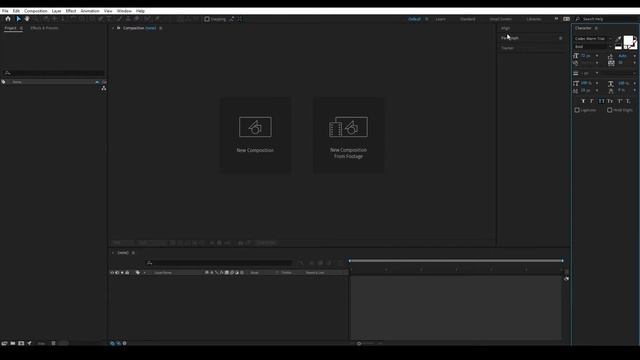 01.  Adobe AE Для Начинающих.  Интерфейс