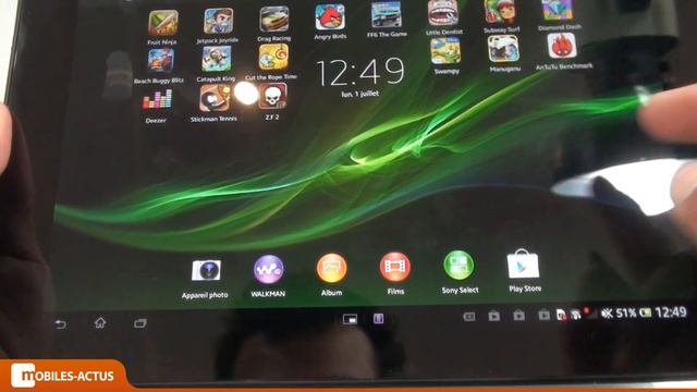 Test Sony Xperia Tablet Z - prise en main, démonstration смотреть онлайн