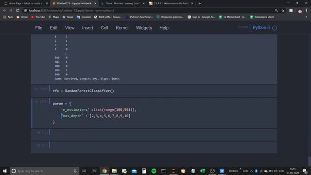 Solving Kaggle's TITANIC Dataset ,with RandomizedSearchCV ,RandomForestClassifier (Beginning to End
