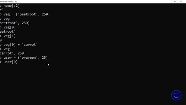 Python Tutorial: variables & Datatypes (List, Tuple & Dictionary ) - part 2 | Chippi Programming