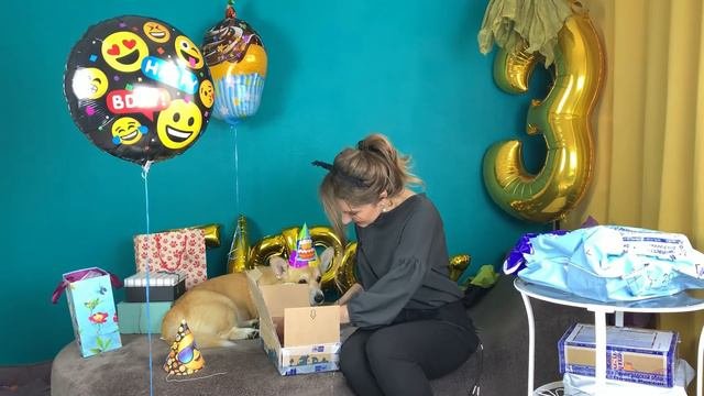 🐶РАСПАКОВКА ПОДАРКОВ ОТ ПОДПИСЧИКОВ для собаки  | ЧТО подарили Таффи на его ДР😀🎂