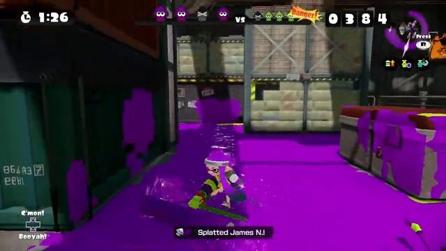 Splatoon - Splat Roller Gameplay 720p 60fps [Game Audio] смотреть онлайн
