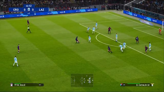 8 тур Серии А. Кротоне - Лацио. eFootball PES 2021 смотреть онлайн