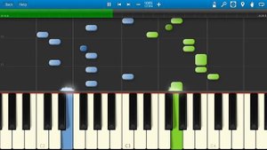 Лунтик - Гимн Дружбы (на пианино Synthesia)