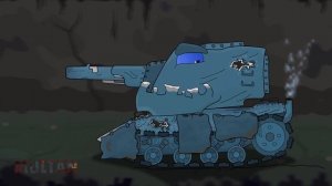 Ратте против ДЖА! Прокачка Ратте в подземелье! - Мультики про танки.mp4