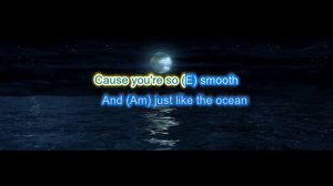 Santana and Rob Thomas Smooth play along with scrolling guitar chords and lyrics
