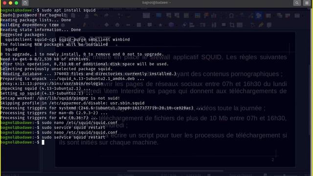 Installation et configuration de squid смотреть онлайн