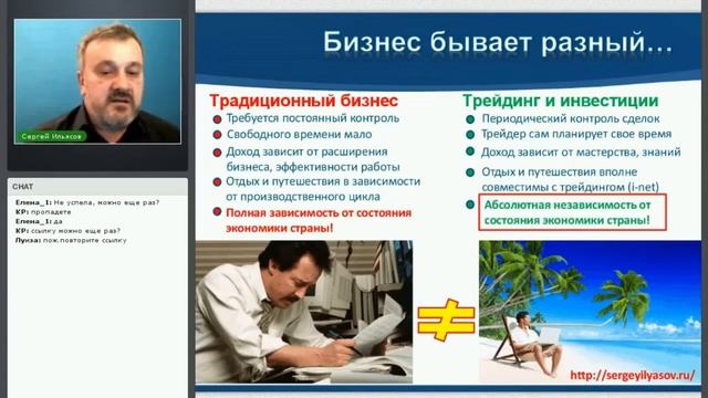 ТРЕЙДИНГ И ИНВЕСТИЦИИ С ТОЧКИ ЗРЕНИЯ БИЗНЕСА. СЕРГЕЙ ИЛЬЯСОВ смотреть онлайн