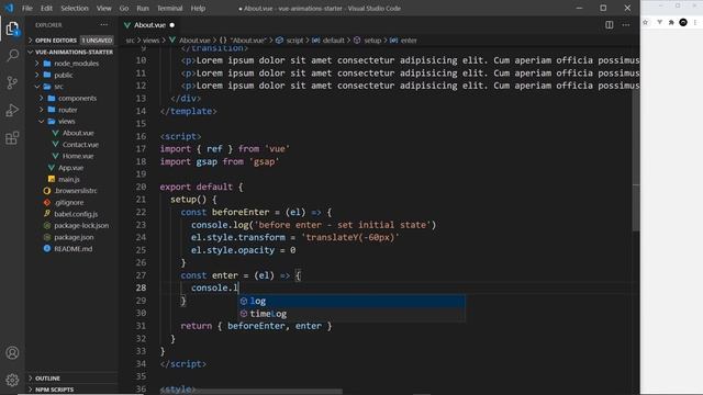 Vue 3 Animations Tutorial #10 - Using GSAP