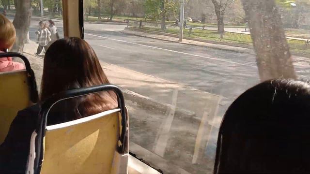 Поездка на трамвае 71-619КТ 1002 по маршруту 3. Город Саратов смотреть онлайн