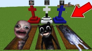 Выбери правильную могилу ЗАБЫТЫЙ РЕБЕНОК или МУЛЬТЯШНЫЙ КОТ или ЧЕЛОВЕК КОСТЮМ в МАЙНКРАФТ