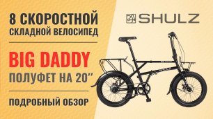 Складной велосипед Shulz Big Daddy | Полуфэт на 20'' колесах с 8 скоростной планетаркой