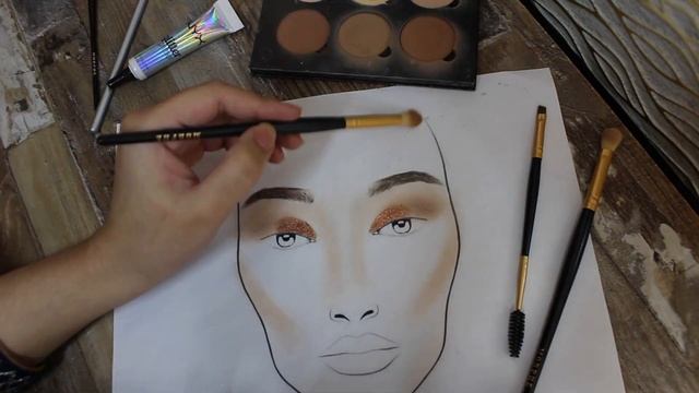 FACE CHART || Makeup on Paper... смотреть онлайн