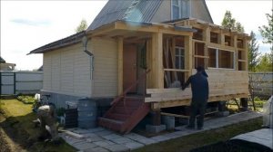 СТРОИТЕЛЬСТВО ЛЕТНЕЙ КУХНИ ОДИН ИЗ ДНЕЙ