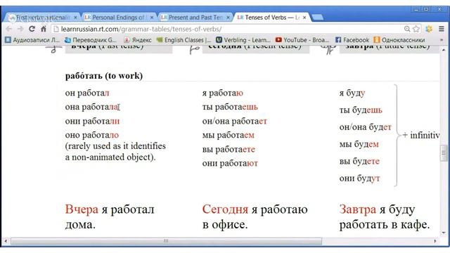 Russian: Past. Present and Future Tenses смотреть онлайн