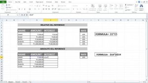 ABSOLUTE CELL REFERENCE # BASIC EXCEL LEARNING #ENGLISH