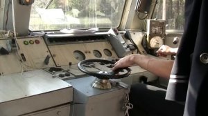 В кабине электропоезда ЭТ2 / In the drivers cab of ET2 EMU