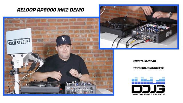 Reloop RP8000 Mk2 Serato DJ Pro Hybrid Turntable Overview & Demo with Super DJ Rich Steele! смотреть онлайн