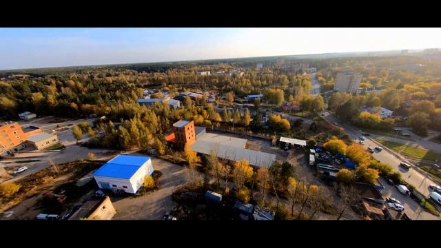 Полёт над городом Красноармейск (Московская область)