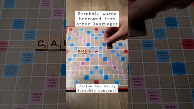 Scrabble words borrowed from other languages (Japanese, Italian, Spanish)