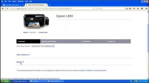 Epson L850 Printer, Scanner Driver Download