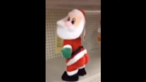 Прикольная танцующия  игрушка деда мороза