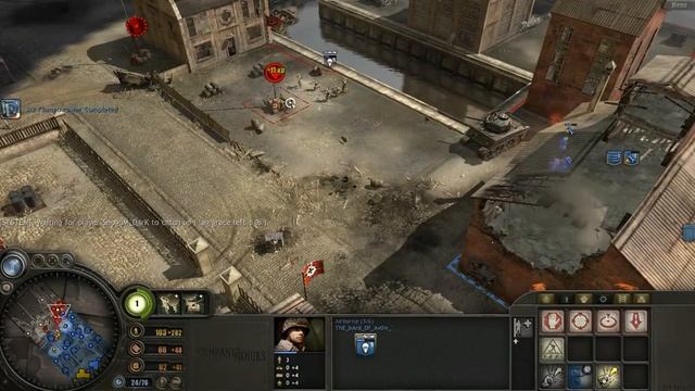 (company of heroes v1.0 .2v2 (ST.hilaire map) on game ranger(Game play смотреть онлайн