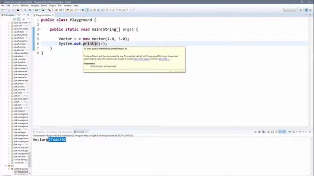 ? JAVA | Methoden 11 - toString-Methode bei Objekten und primitiven Datentypen, Beispiel Vector смотреть онлайн