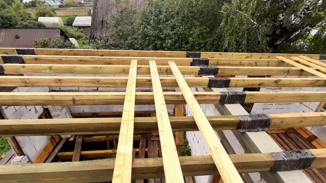Деревянные перекрытия между этажами в доме из газобетона. Строим своими руками