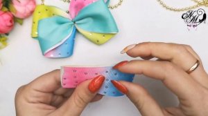 БОЛЬШОЙ БАНТ ИЗ ЛЕНТЫ 4см/Очень красивая лента со стразами