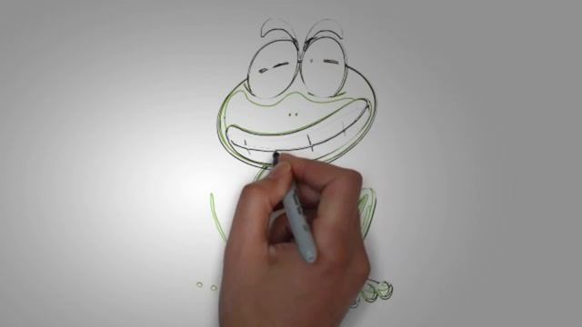 Как нарисовать лягушку карандашом поэтапно смотреть онлайн