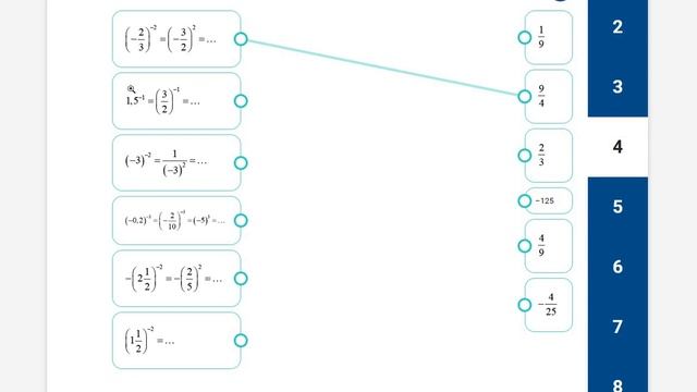 Алгебра 8 Степень с отрицательным показателем - обзор урока РЭШ смотреть онлайн