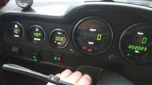 Digital Dashboard for VAZ 2106 (Green) from Moldova / Цифровая приборная панель для ВАЗ 2106 зелена