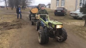 4х4 в роботі. Спарка коліс. Мотоблок ЗУБР