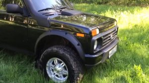 Нива Урбан тюнинг, установка расширителей lapter, шноркель, лифт.