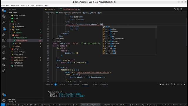 List rendering in Vue Js with v-for directive | v-for | Vue Js