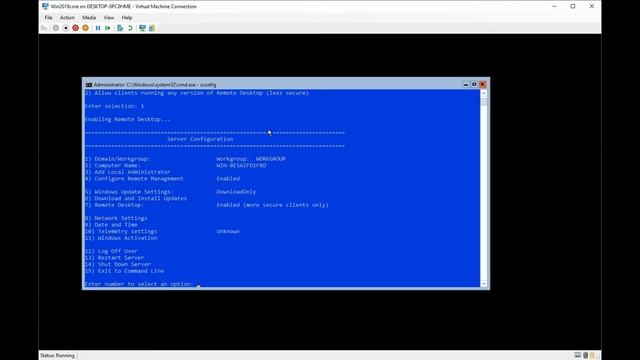 Windows 2019 Server Core Configurations смотреть онлайн