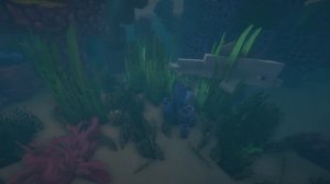 New animated sea grass in modded Minecraft