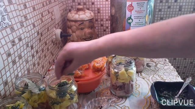 Картошка с курицей а автоклаве тушеная. смотреть онлайн