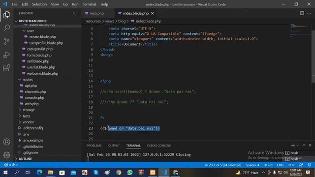 Blade Directives | Laravel Bangla Best Tutorial | Bangla Laravel Tutorial | Laravel Advance Tutoria