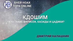 Кто такие фарисеи, хасиды и цадики? Недельная глава Кдошим