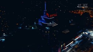 Новосибирск. Левый берег. Ночь. Novosibirsk 4K