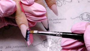 ВЫКЛАДНОЙ ФРЕНЧ С ОСТСРОЙ ЛИНИЕЙ УЛЫБКИ! АКВАРИУМНЫЙ ДИЗАЙН НОГТЕЙ! ШИКАРНЫЕ ДЛИННЫЕ НОГТИ