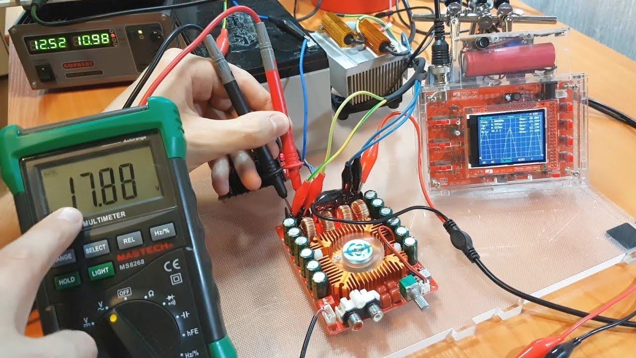 Плата усилителя на м/с TDA7498e и питание 12В (ПО ПРОСЬБАМ ПОДПИСЧИКОВ) смотреть онлайн