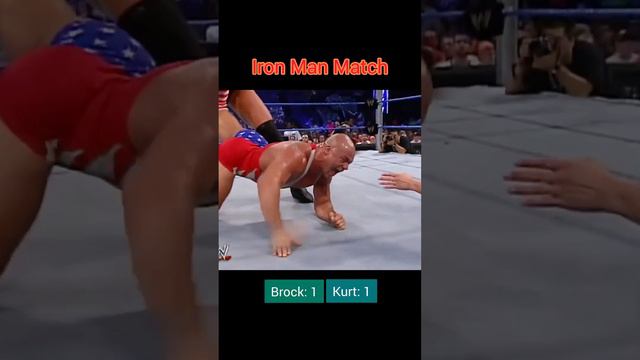 Every Kurt Angle vs Brock Lesnar  Match Ever