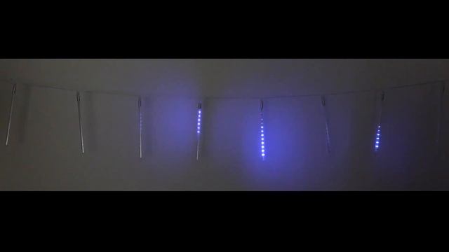 Гирлянда для улицы "Тающая сосулька" 3,0 м*30 см 192 лампы LED, IP-54, Синий (8 трубок) смотреть онлайн