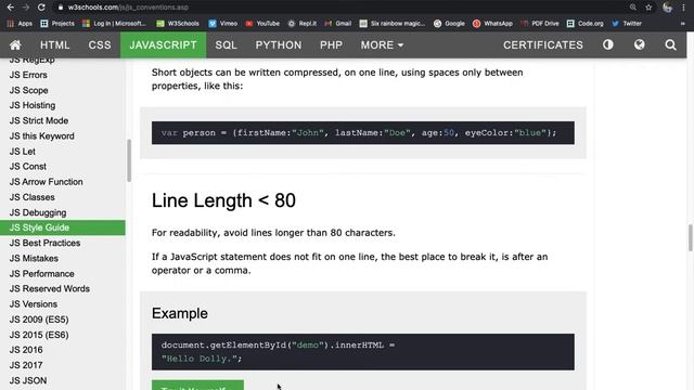 JavaScript Code Style Guide смотреть онлайн