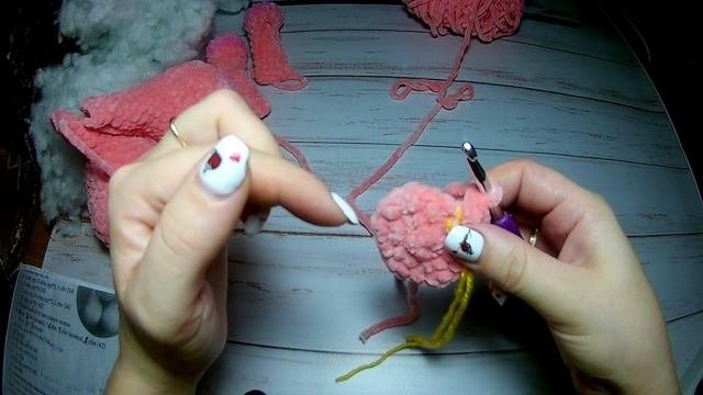 Плюшевая единорожка крючком по МК Yuni.toys(с небольшими изменениями)