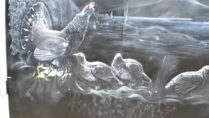 Аэрография ворот гаража заядлого охотника